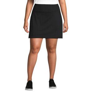 Lands' End Black Active Skort
